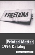 Freedom : Printed Matter 1996 Catalog